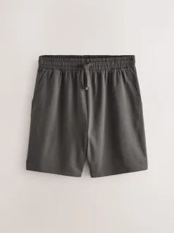 Dark Grey/Black Loopback Soft Touch 2 Pack Jogger Shorts
