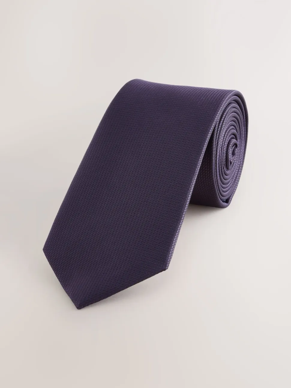Dark Purple Slim Textured Tie