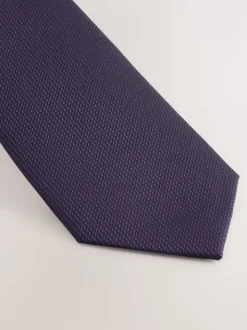 Dark Purple Slim Textured Tie
