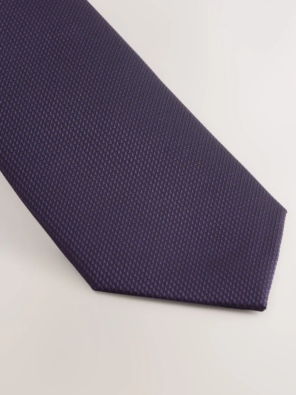 Dark Purple Slim Textured Tie