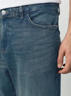 Dark Tint Baggy Fit Vintage Wash Denim Jeans