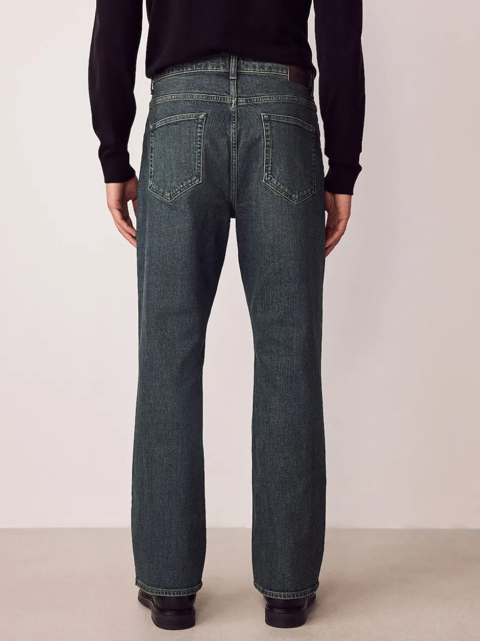 Dark Tint Bootcut Vintage Wash Denim Jeans
