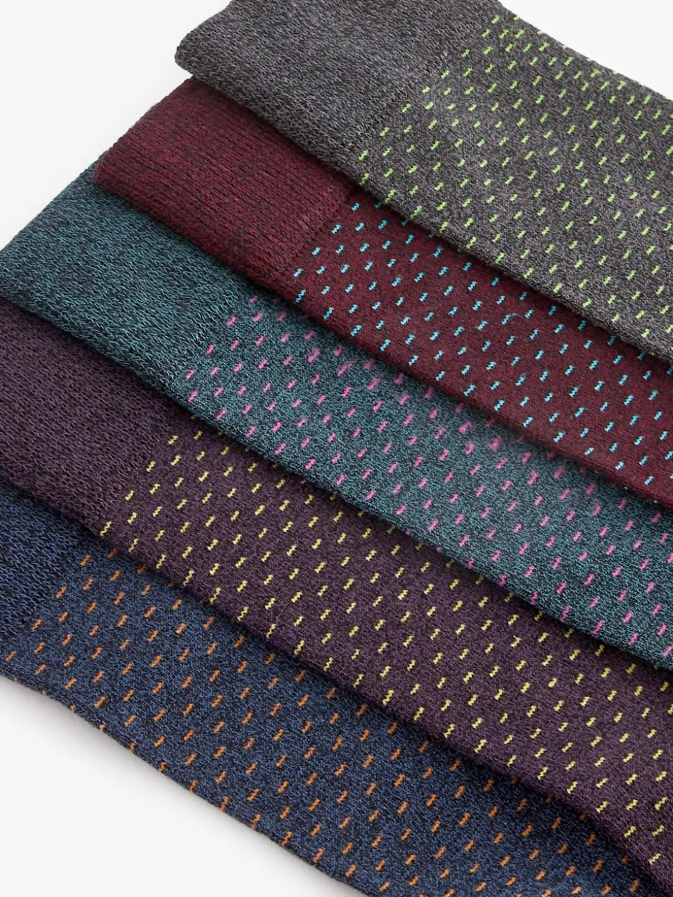 Dash Spot Pattern Smart Socks 5 Pack