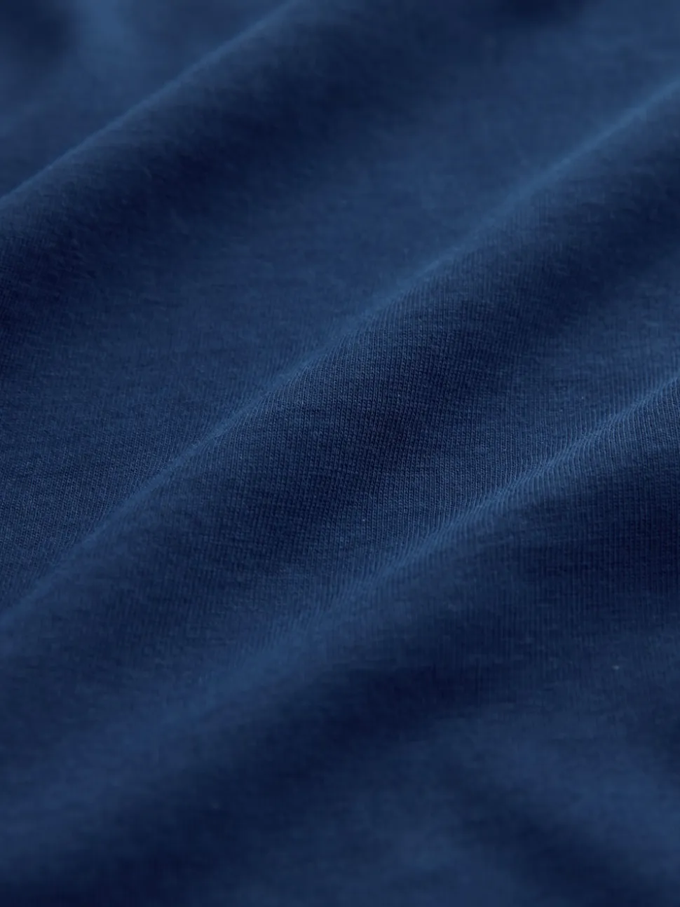 Deep Blue Slim Fit Essential Crew Neck Cotton T-Shirt