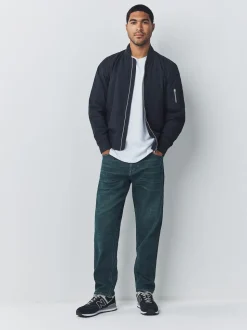 Denim Dark Blue Regular Tapered Fit Motionflex Jeans