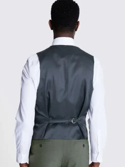 DKNY Sage Green Sage Slim Fit Waistcoat
