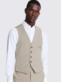 DKNY Slim Fit Natural Waistcoat