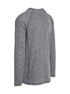 DLX Grey Male Grey Wexler Merino Base Layer Top