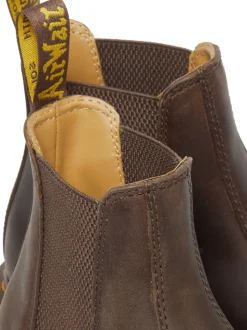 Dr. Martens Brown 2976 Crazy Horse Chelsea Leather Boots