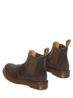 Dr. Martens Brown 2976 Crazy Horse Chelsea Leather Boots