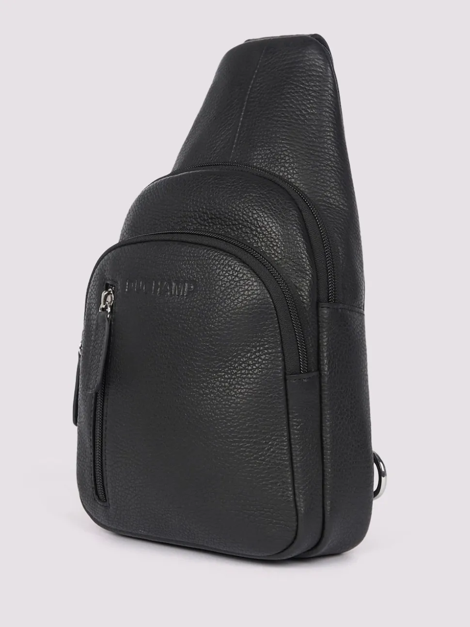 Duchamp Black Mens Cross-Body Sling Bag
