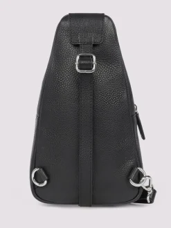 Duchamp Black Mens Cross-Body Sling Bag