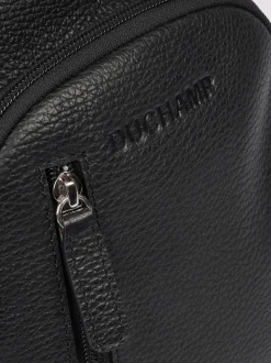Duchamp Black Mens Cross-Body Sling Bag