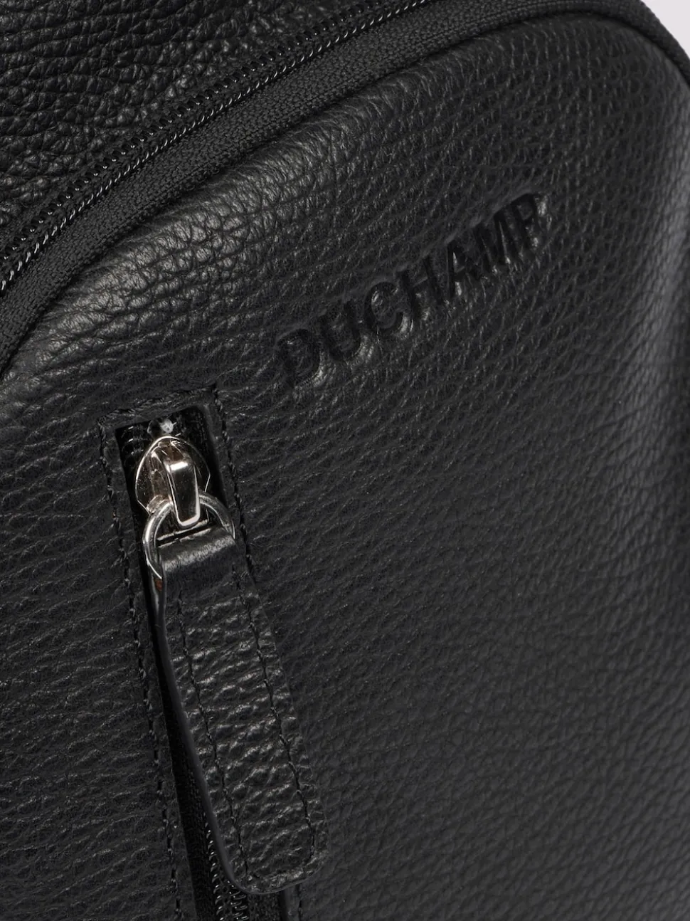 Duchamp Black Mens Cross-Body Sling Bag