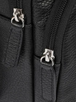 Duchamp Black Mens Cross-Body Sling Bag