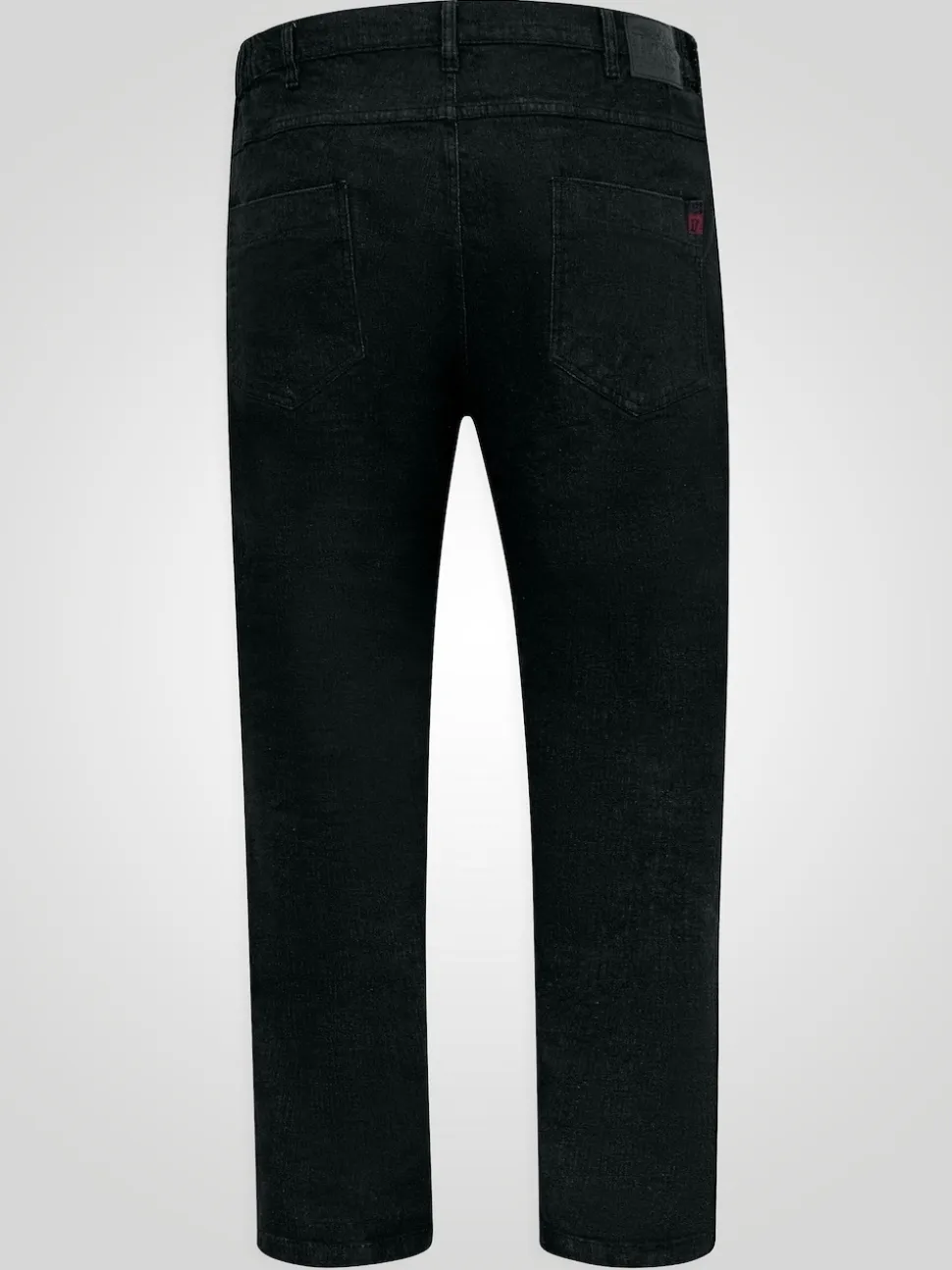 Duke London Black Bailey Relaxed Comfort Fit Stretch Jeans With Elasticated Waist
