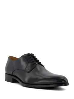 Dune London Black Ground Wide Fit Salisburry Classic Oxford Shoes