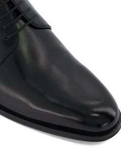 Dune London Black Ground Wide Fit Salisburry Classic Oxford Shoes