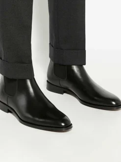 Dune London Black Manson Premium Chelsea Boots