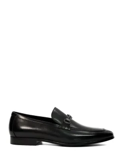 Dune London Black Scilly Woven Trim Loafers