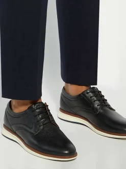 Dune London Black Standard Fit Brydon Hybrid Sole Gibson Shoes