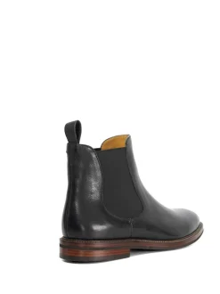 Dune London Black Standard Fit Maisen Stitch Rand Chelsea Boots