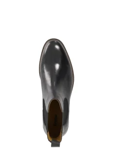 Dune London Black Standard Fit Maisen Stitch Rand Chelsea Boots