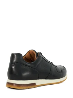 Dune London Black Standard Fit Trilogy Perforated Runner Trainers