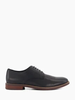 Dune London Black Standard Fit Stanleyy Soft Leather Gibson Shoes