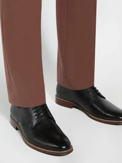 Dune London Black Standard Fit Stanleyy Soft Leather Gibson Shoes