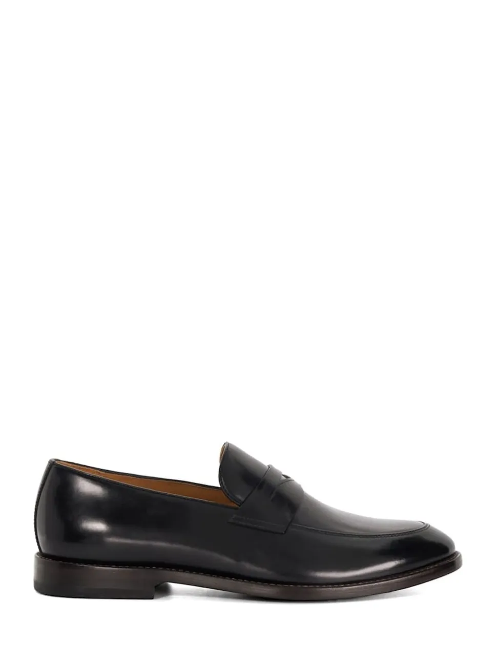 Dune London Black Surrey Suede Penny Loafers