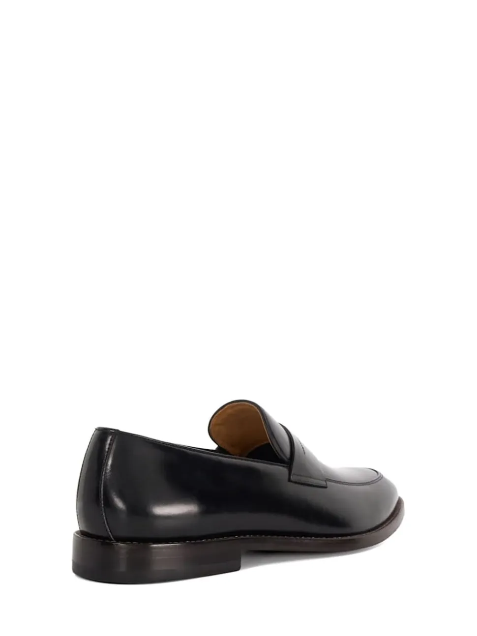 Dune London Black Surrey Suede Penny Loafers