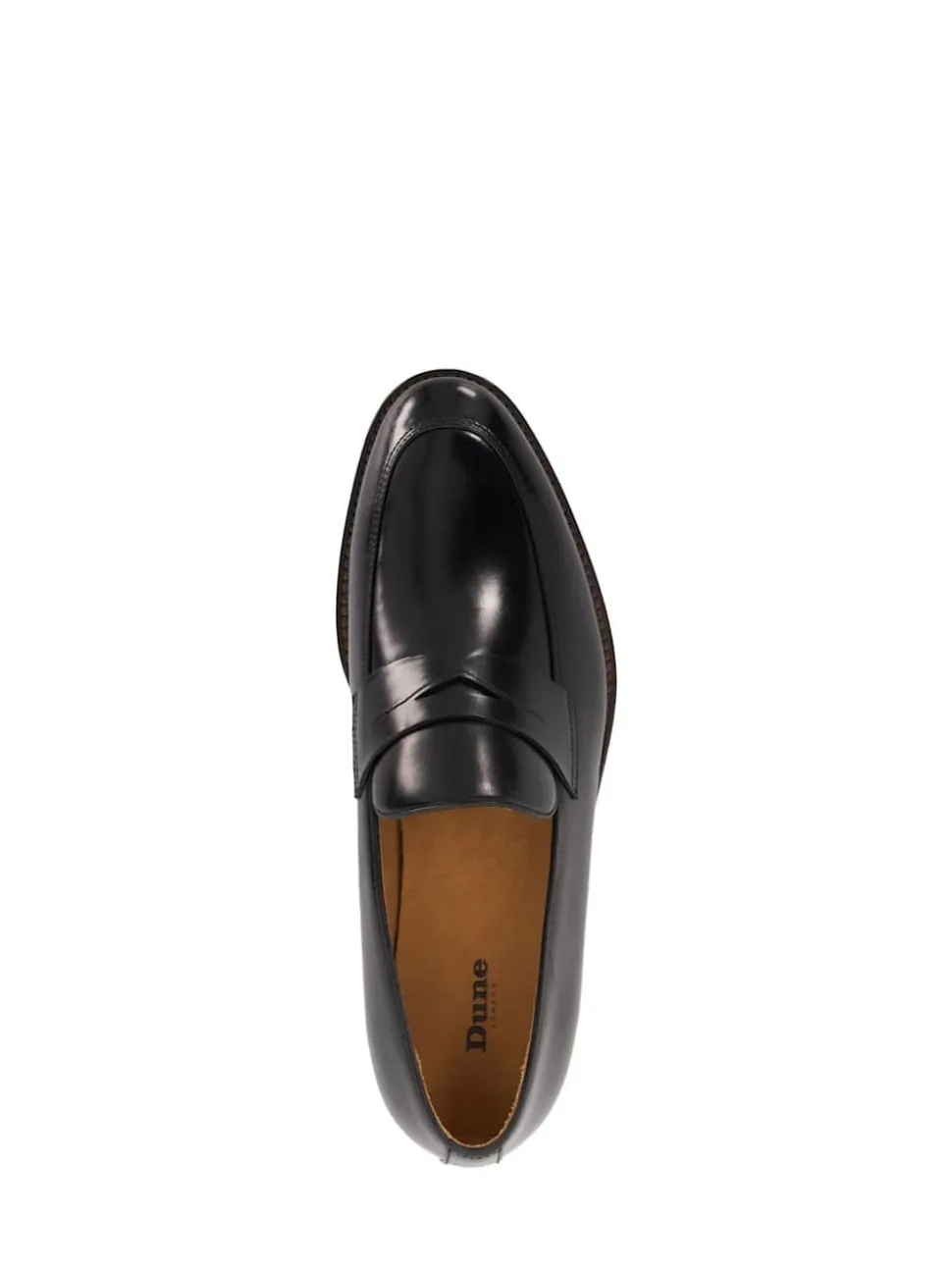 Dune London Black Surrey Suede Penny Loafers