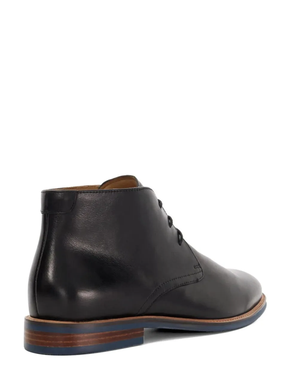 Dune London Black Wide Fit Millers Comfort Sole Chukka Boots