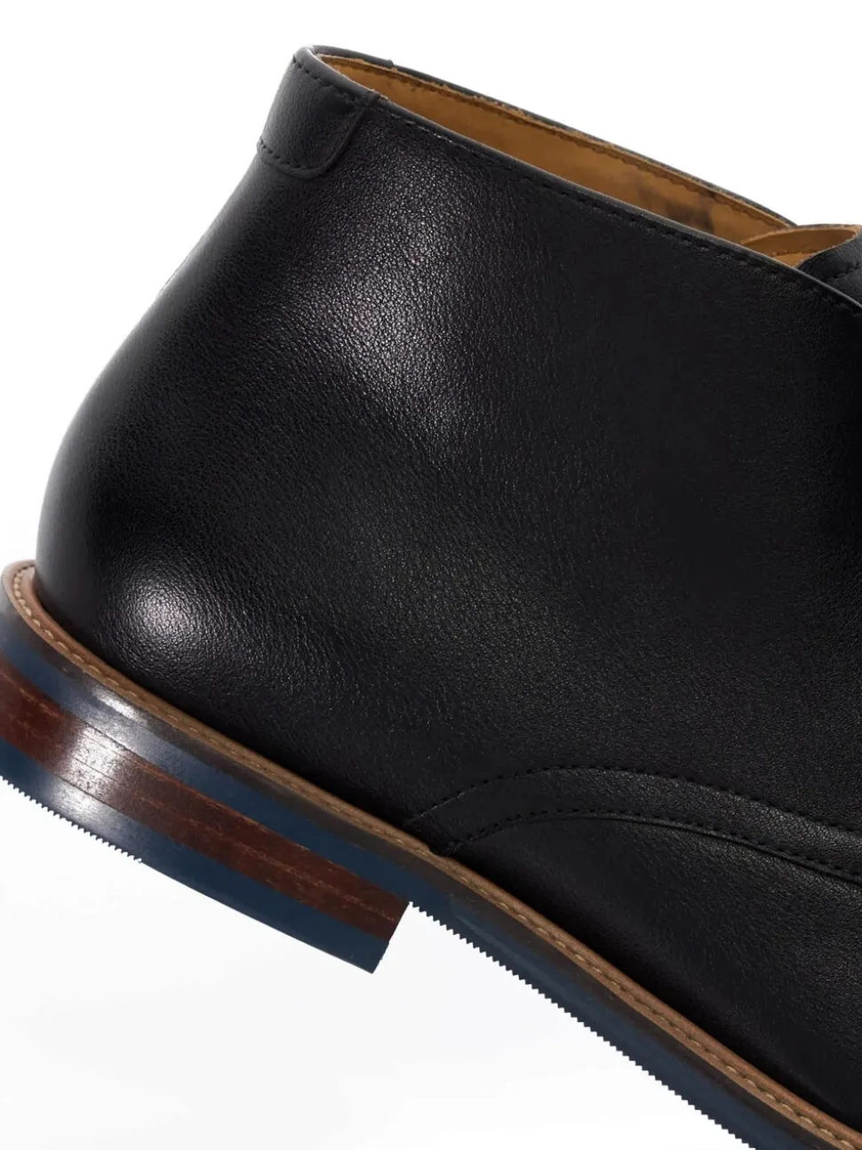 Dune London Black Wide Fit Millers Comfort Sole Chukka Boots