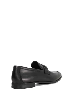 Dune London Black Wide Fit Seymore Flex Sole Trim Loafers