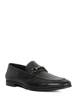 Dune London Black Wide Fit Seymore Flex Sole Trim Loafers