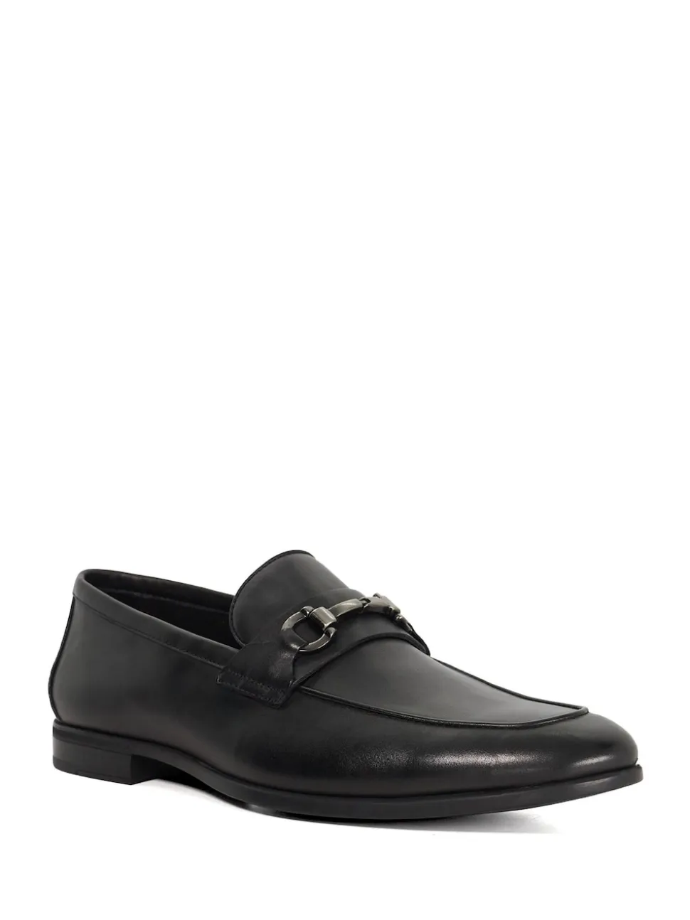 Dune London Black Wide Fit Seymore Flex Sole Trim Loafers