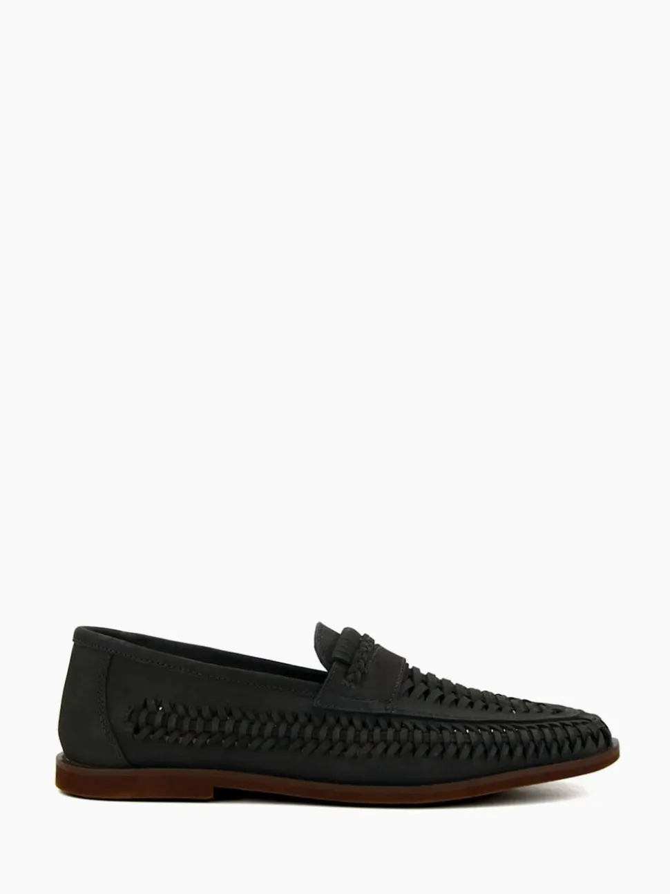 Dune London Blue Brickles Woven Loafers