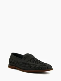 Dune London Blue Brickles Woven Loafers