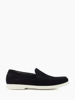 Dune London Blue Buftonn Sole Loafers