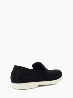 Dune London Blue Buftonn Sole Loafers