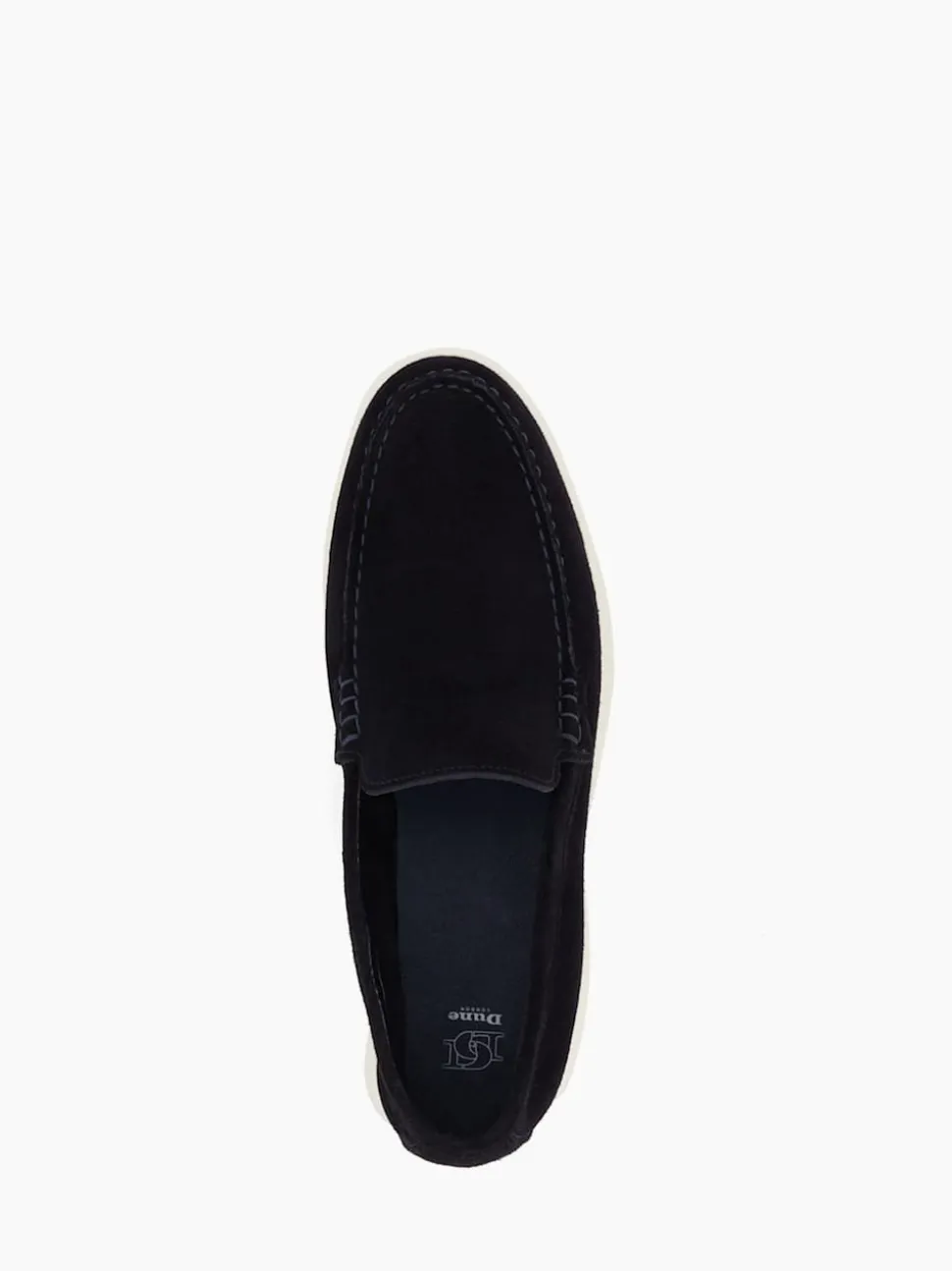 Dune London Blue Buftonn Sole Loafers