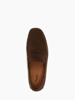 Dune London Brown Bradlay Saddle Driver Shoes