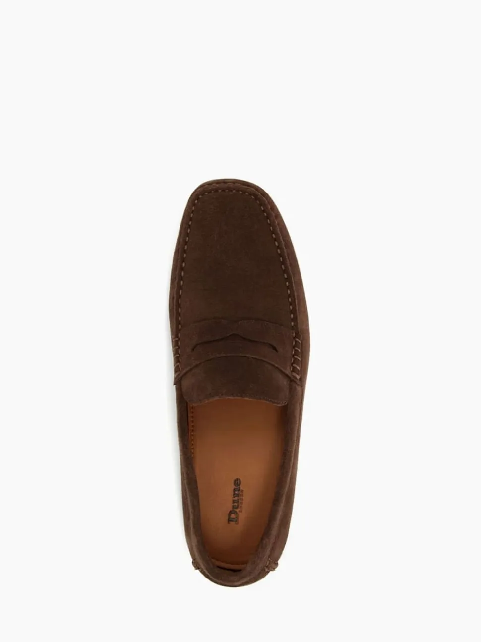 Dune London Brown Bradlay Saddle Driver Shoes