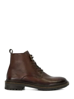 Dune London Brown Calio Lace Up Boots
