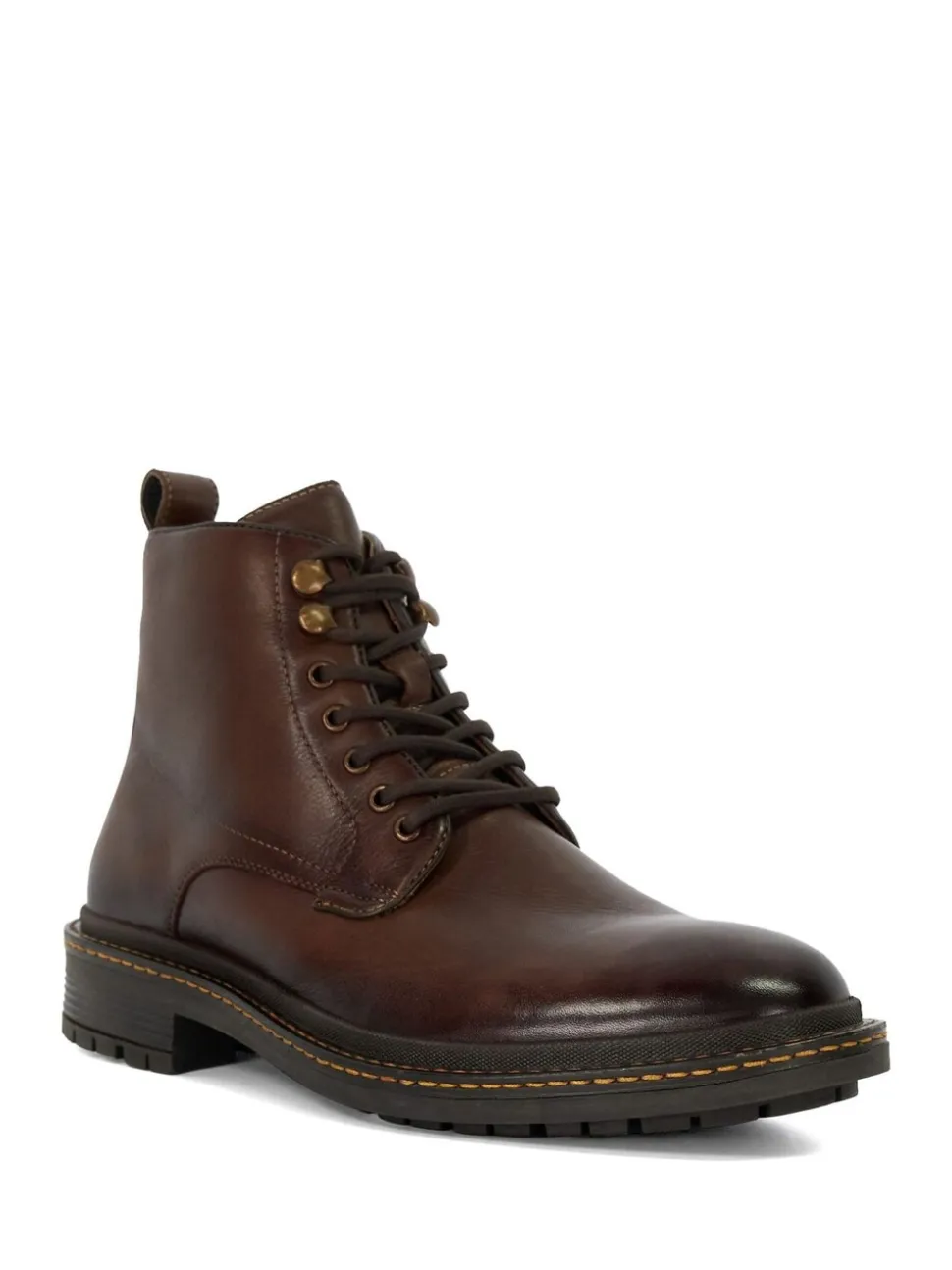 Dune London Brown Calio Lace Up Boots