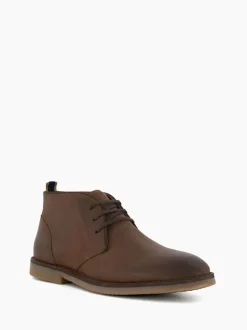 Dune London Brown Cashed Chukka Boots