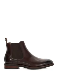 Dune London Brown Maxton Chelsea Boots