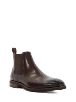 Dune London Brown Maxton Chelsea Boots
